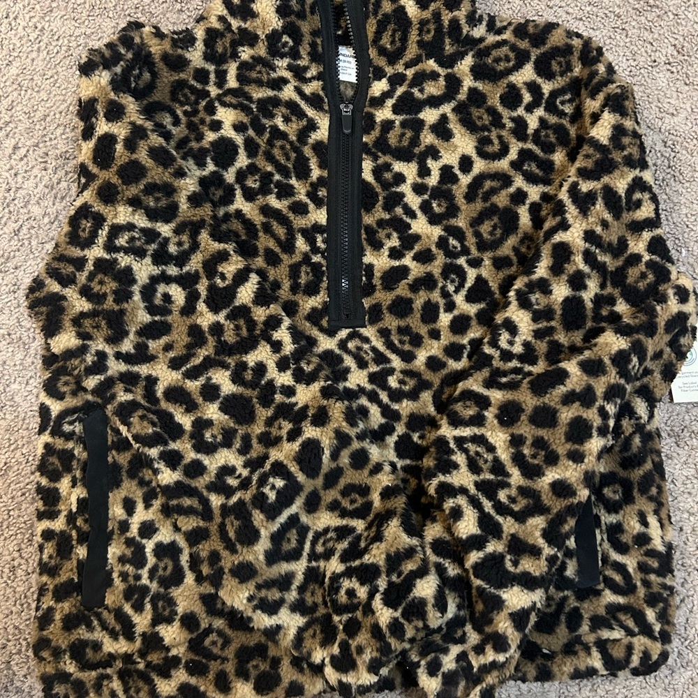 No Boundaries Leopard Print Kids Puffer Jacket